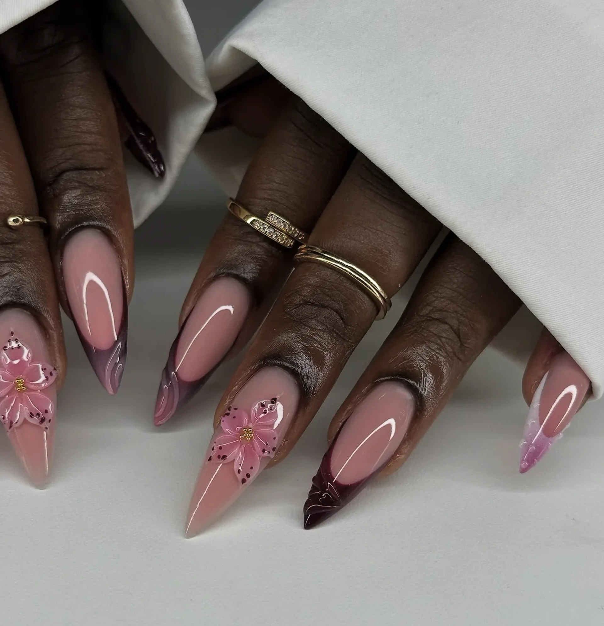 gel coral cove swatch 